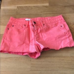 Denim cut off shorts